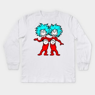 Thing 1 and Thing 2 Kids Long Sleeve T-Shirt